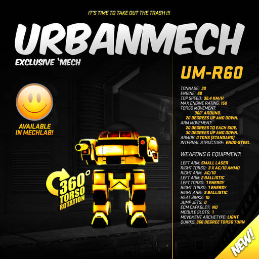 MechWarrior Online - Патч 01.04.2014. Новый Hero Mech Huginn